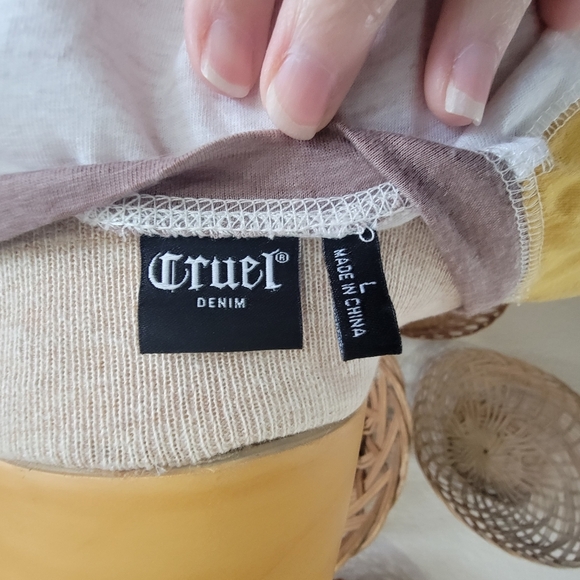 Cruel Denim Baseball Tee - Picture 4 of 4